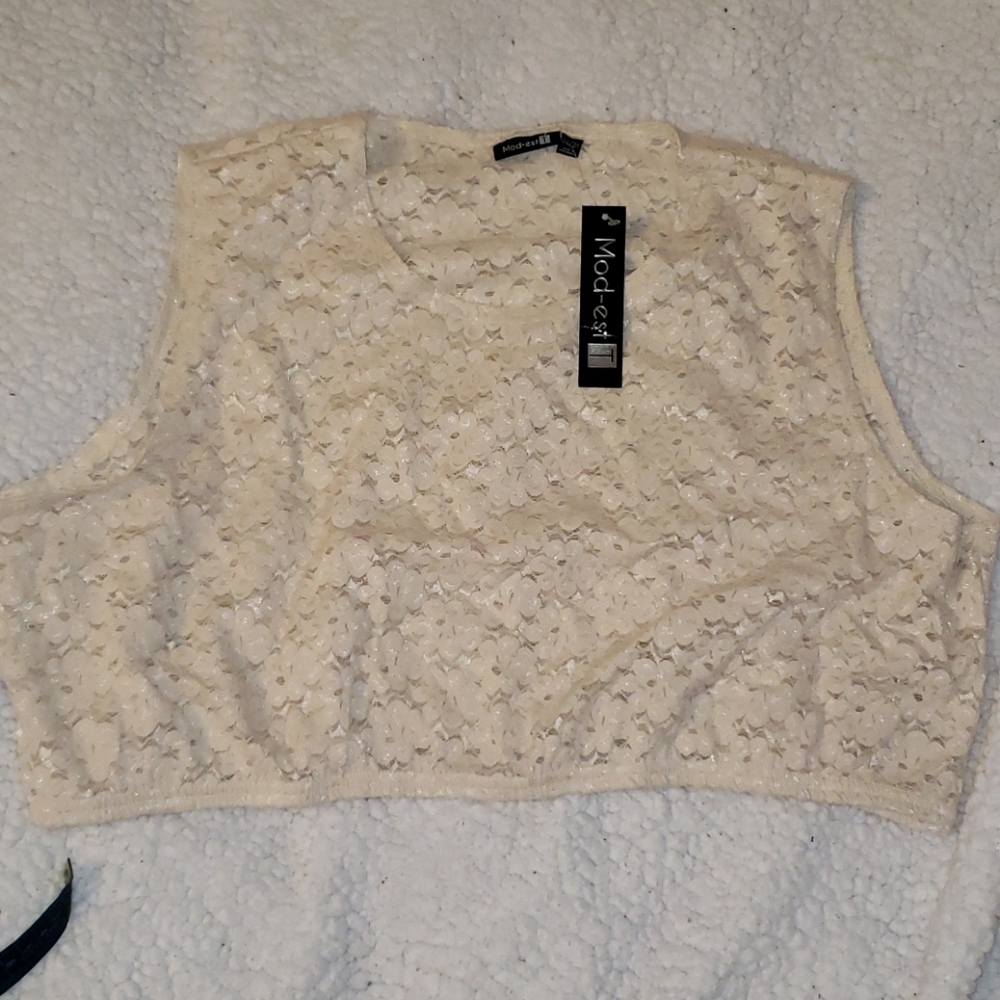 NWT mod-estT crop top 2x/3x